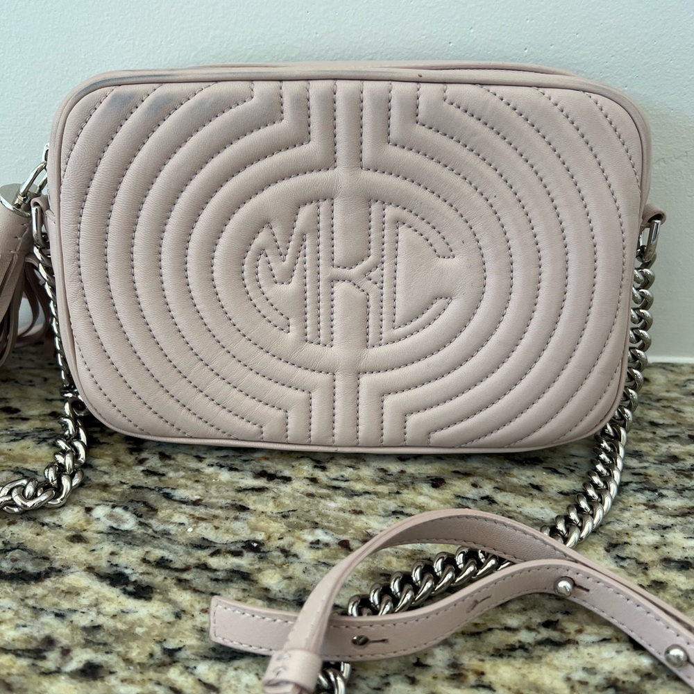 Michael Kors Collection Pink Quilted Crossbody Bag